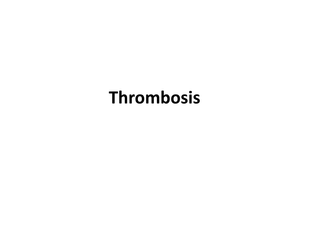 thrombosis