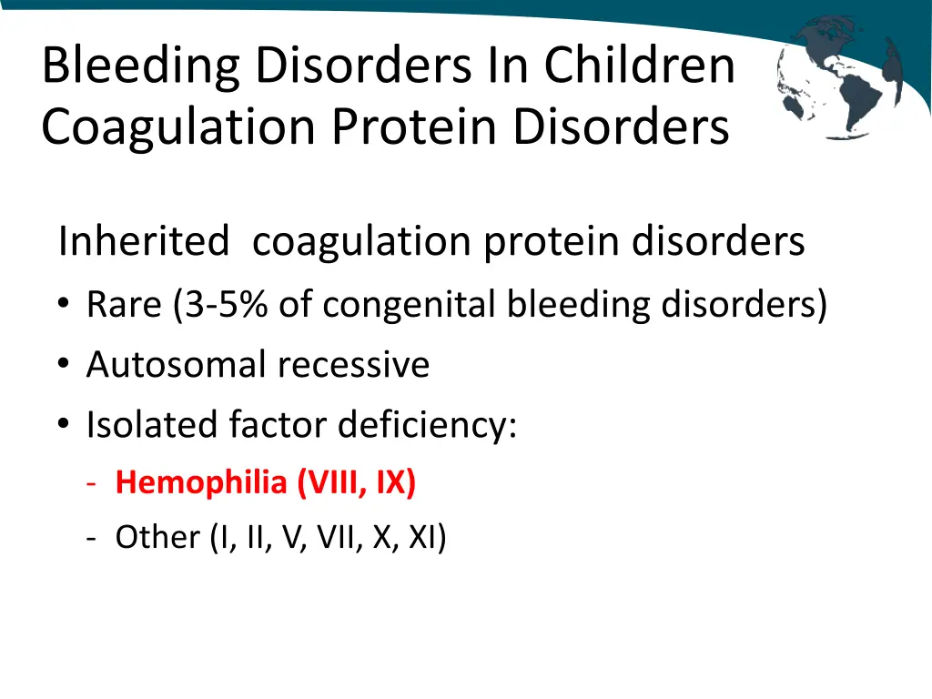 bleeding disorders in children coagulation 1