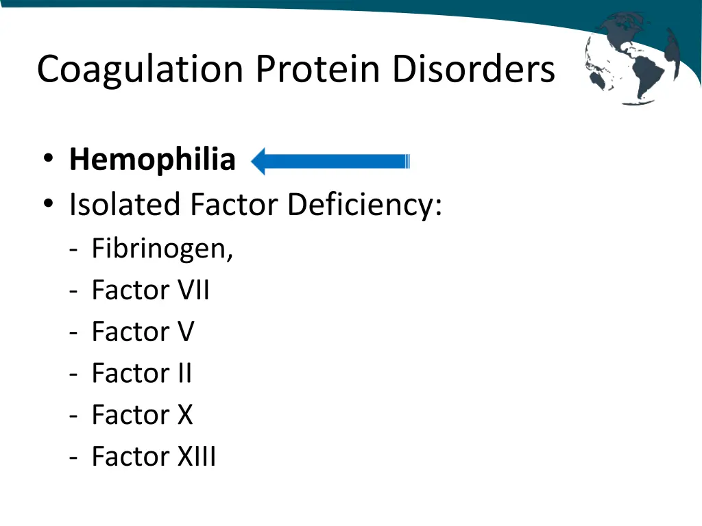 coagulation protein disorders