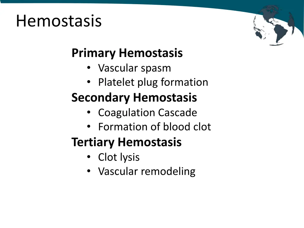 hemostasis