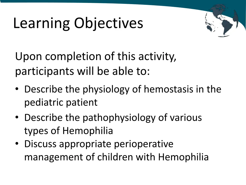 learning objectives