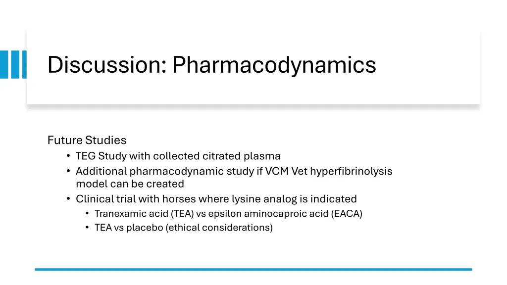 discussion pharmacodynamics