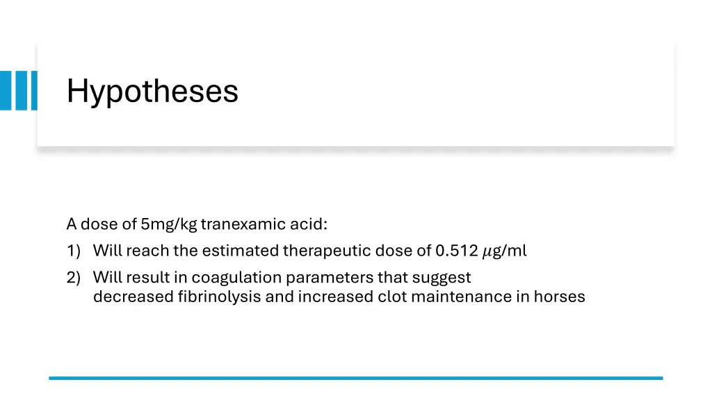 hypotheses