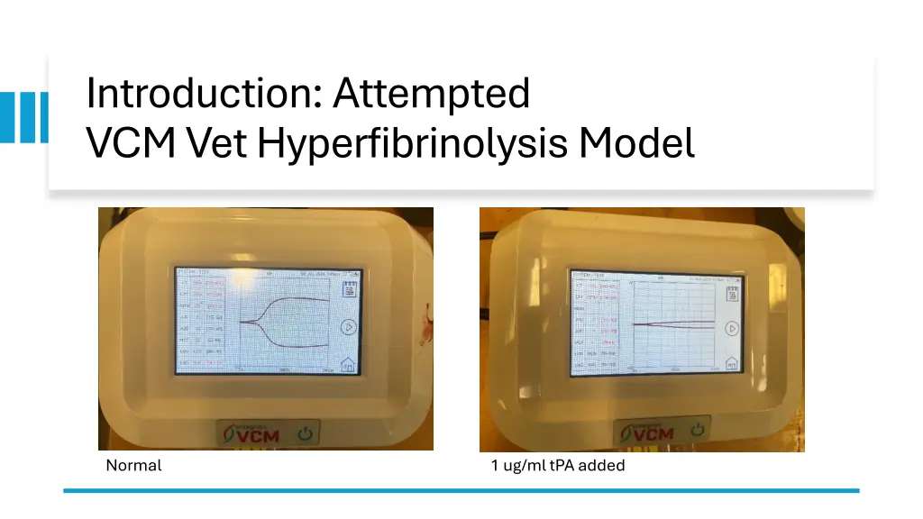introduction attempted vcm vet hyperfibrinolysis