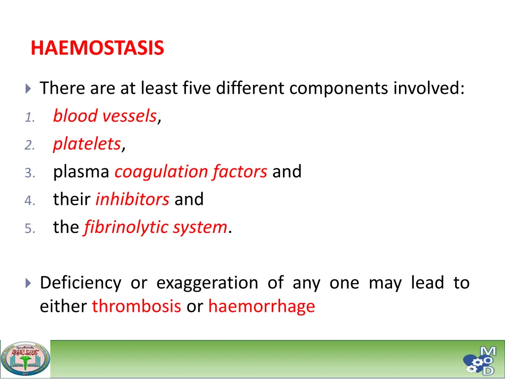 haemostasis 1