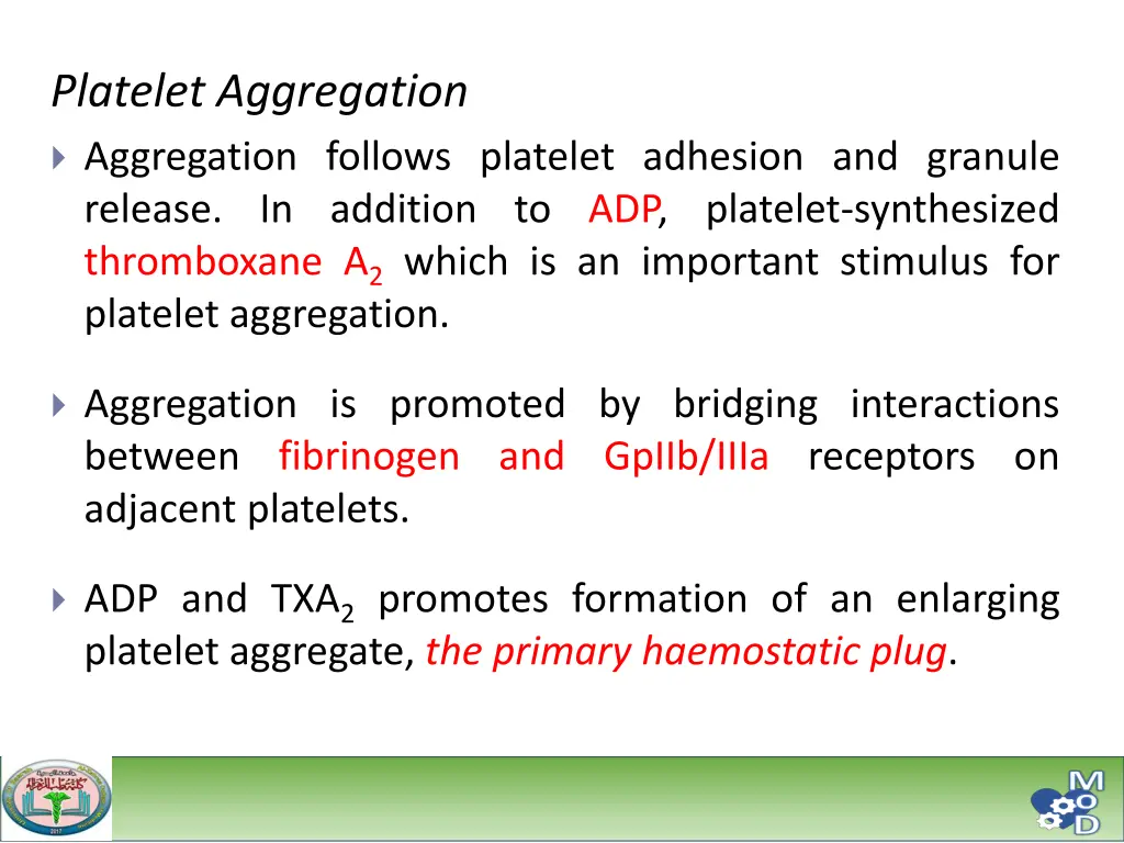 platelet aggregation