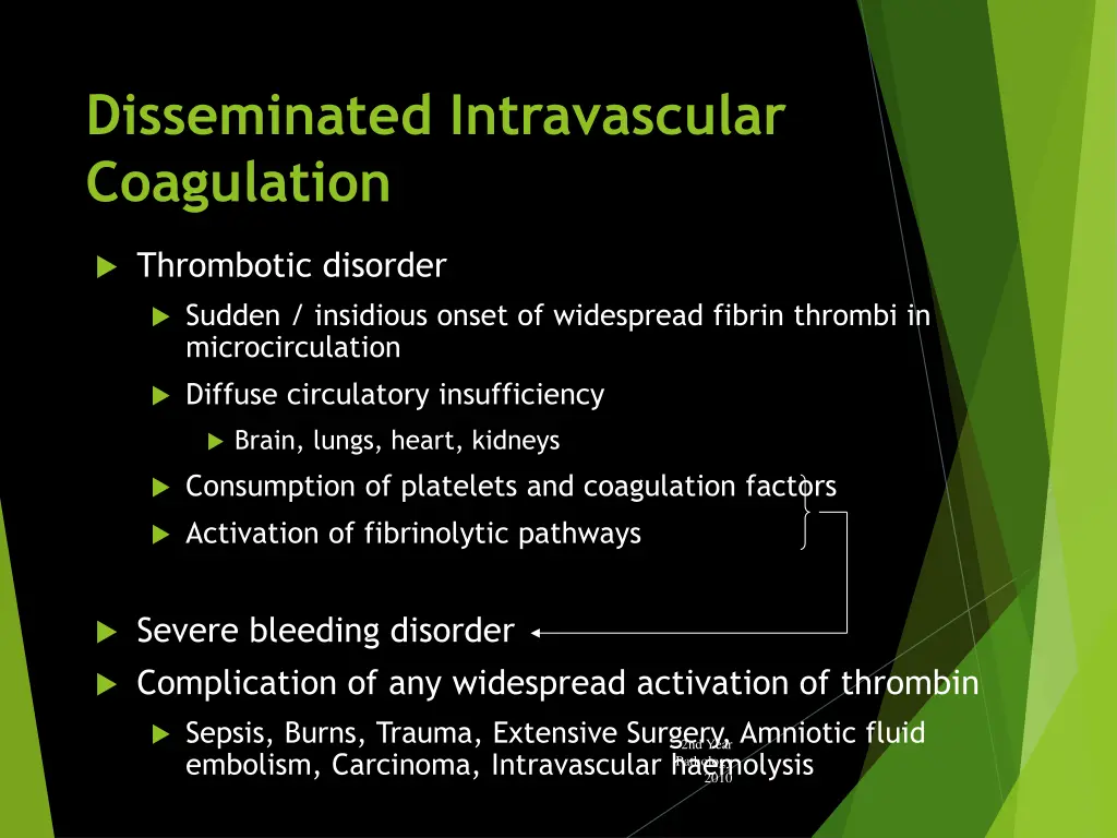 disseminated intravascular coagulation