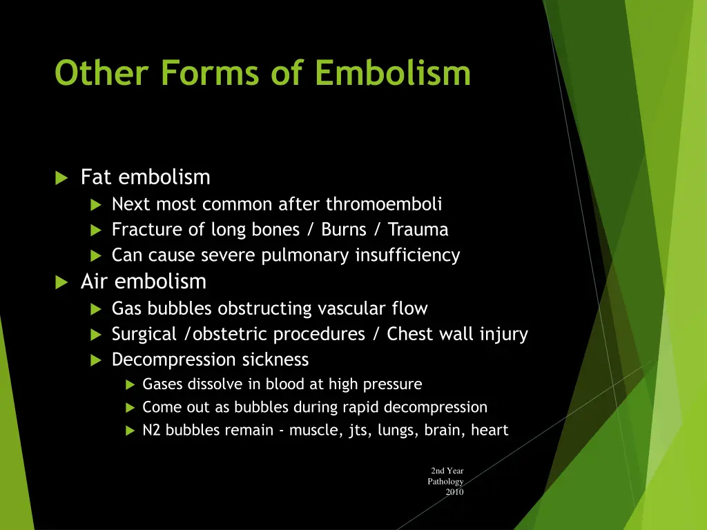other forms of embolism