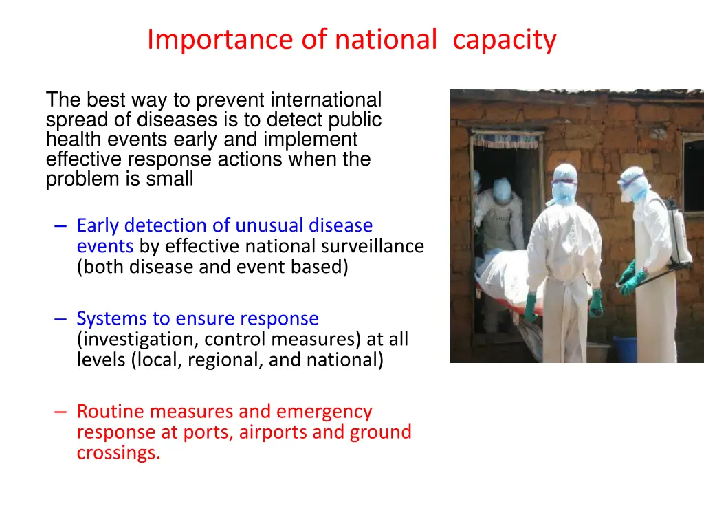 importance of national capacity