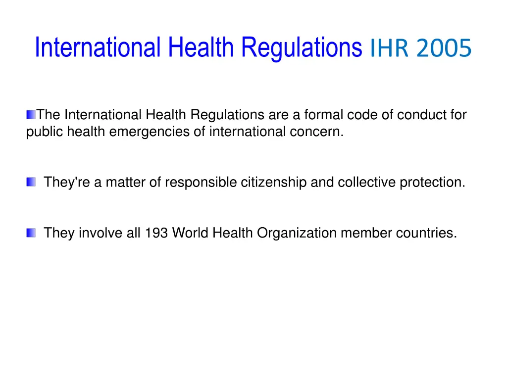 international health regulations ihr 2005