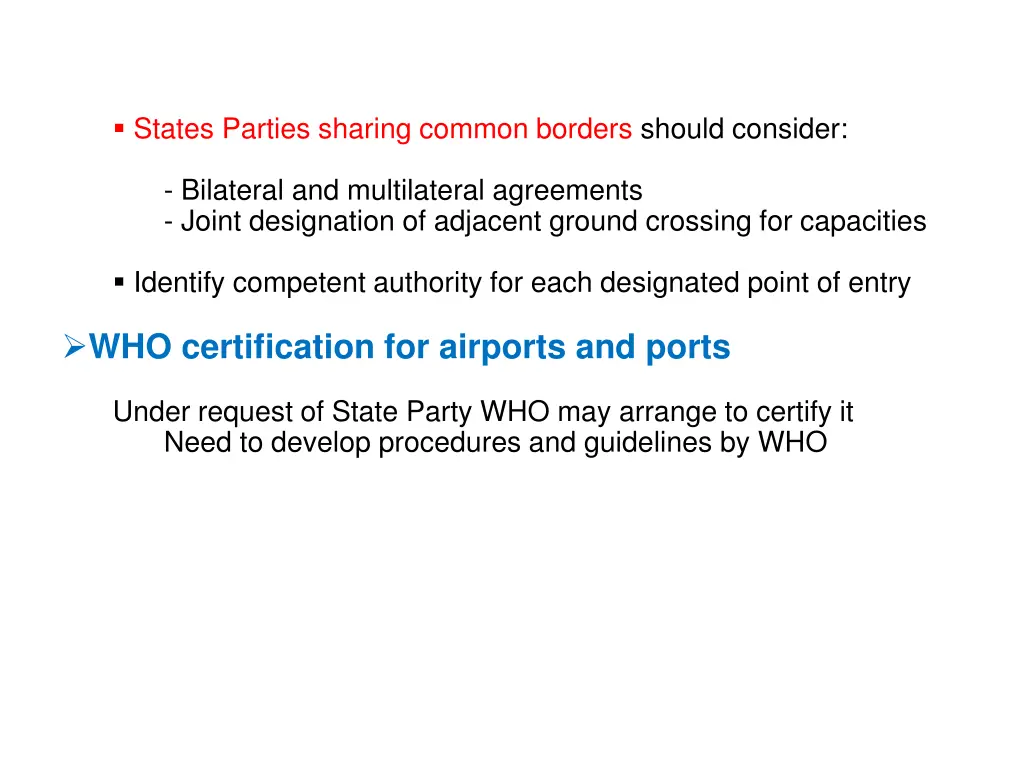 states parties sharing common borders should