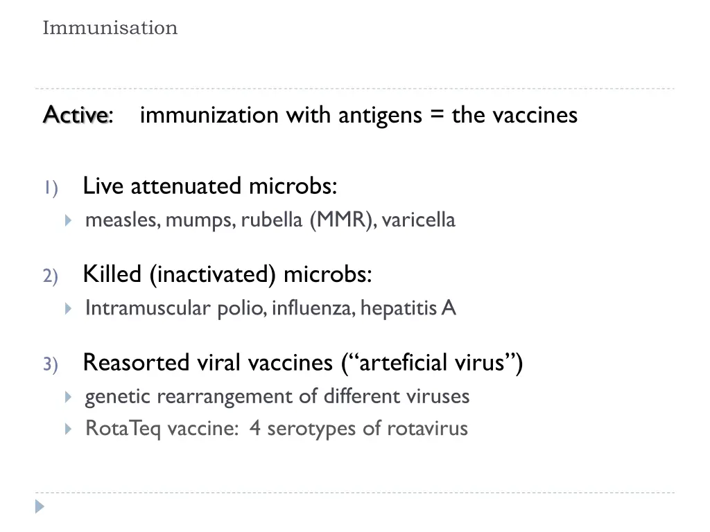 immunisation 1
