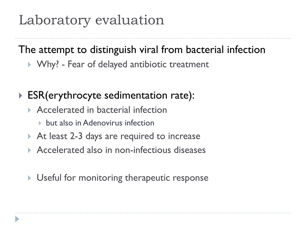 laboratory evaluation