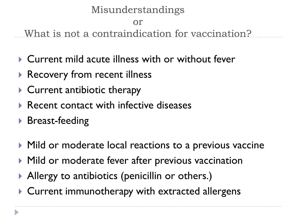 misunderstandings or