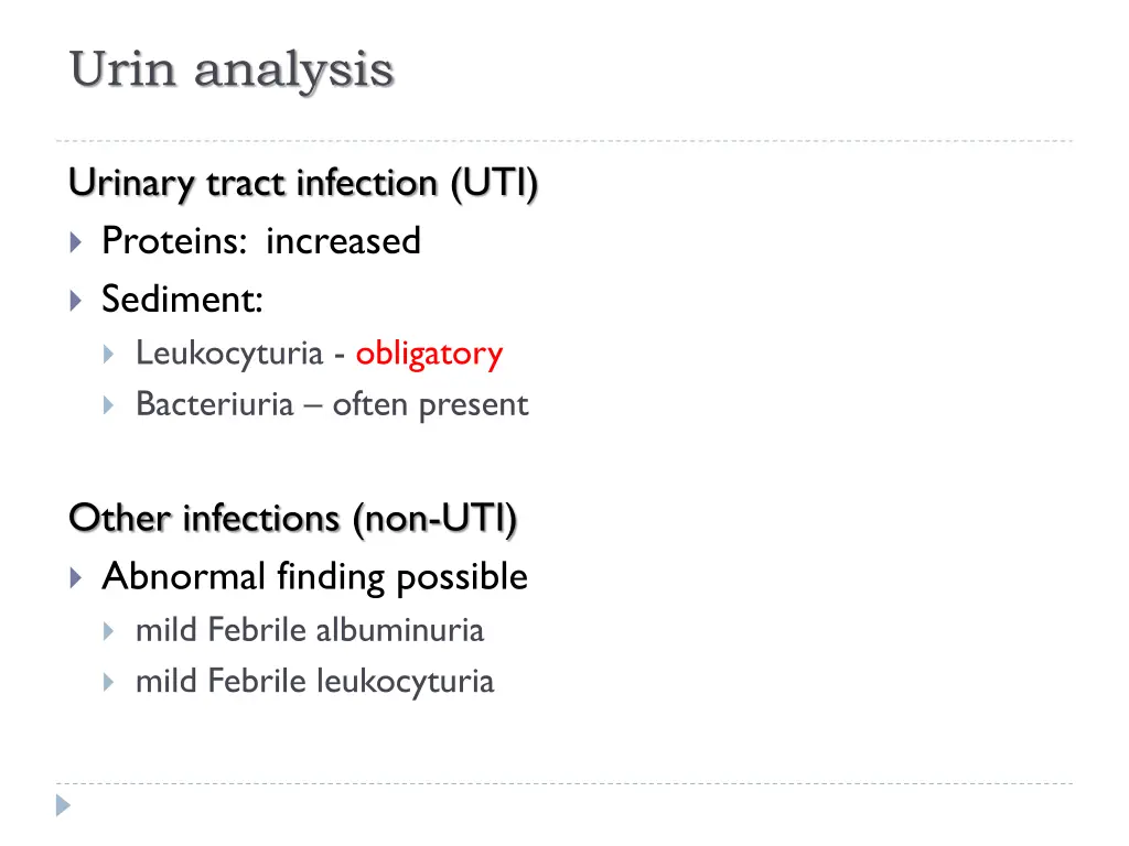 urin analysis