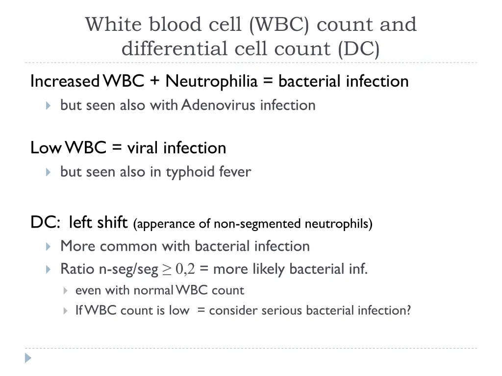 white blood cell wbc count and differential cell