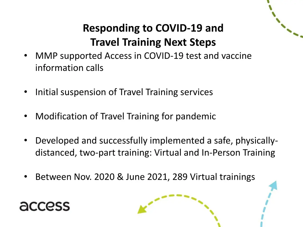 responding to covid 19 and travel training next