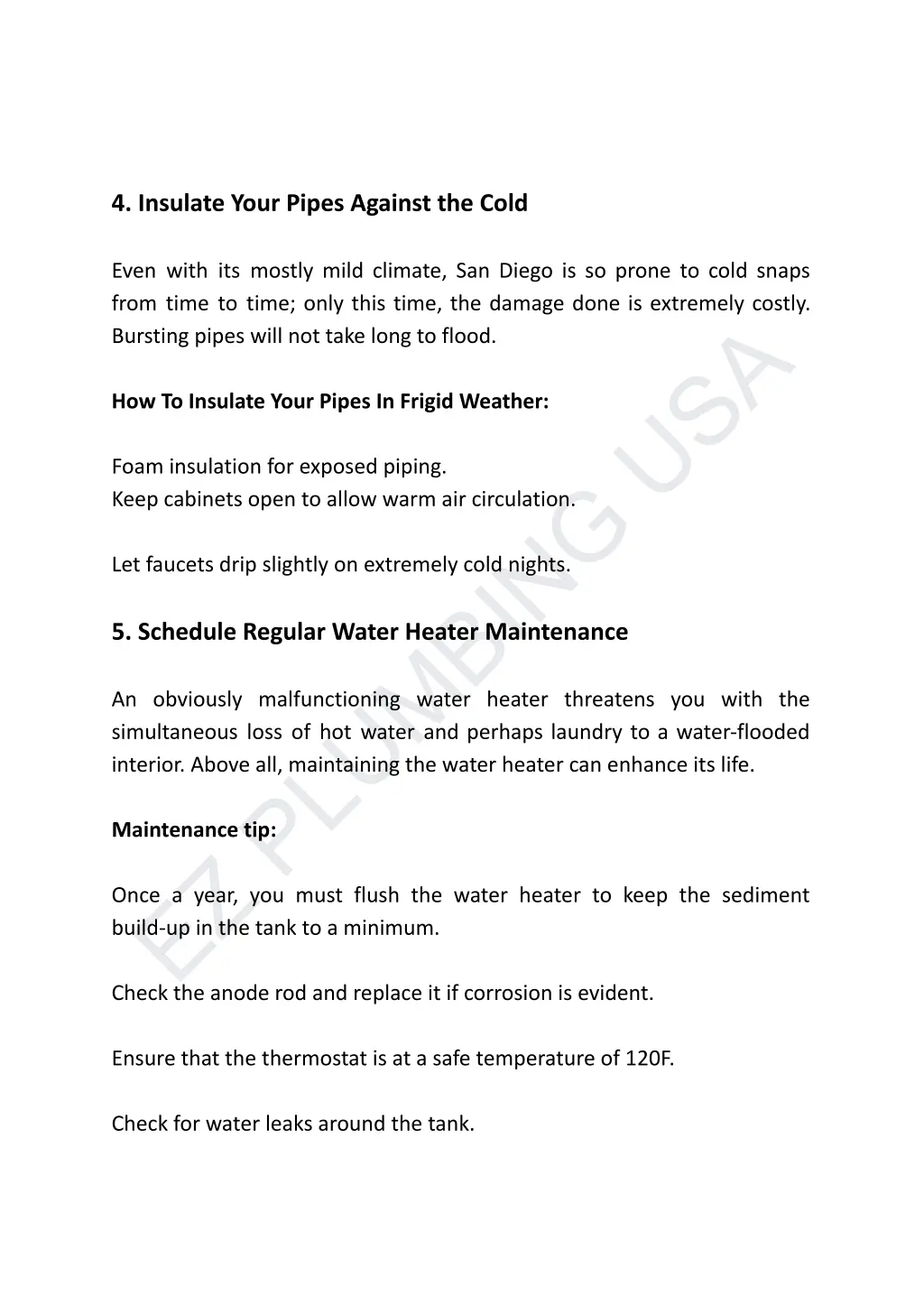 4 insulate your pipes against the cold even with