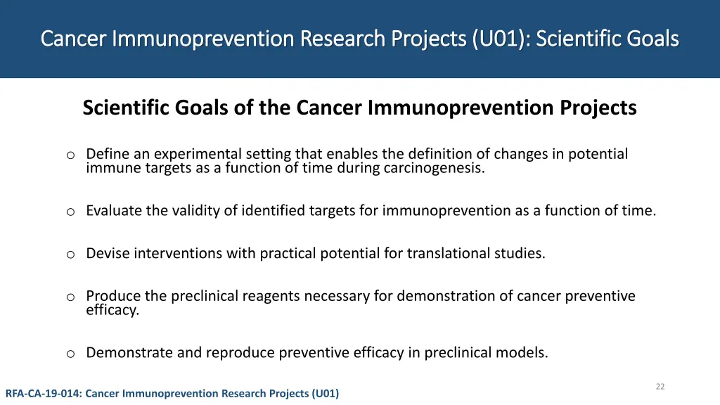 cancer immunoprevention research projects 1