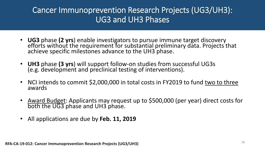 cancer immunoprevention research projects 6