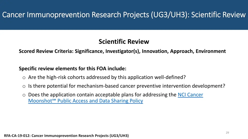 cancer immunoprevention research projects 7