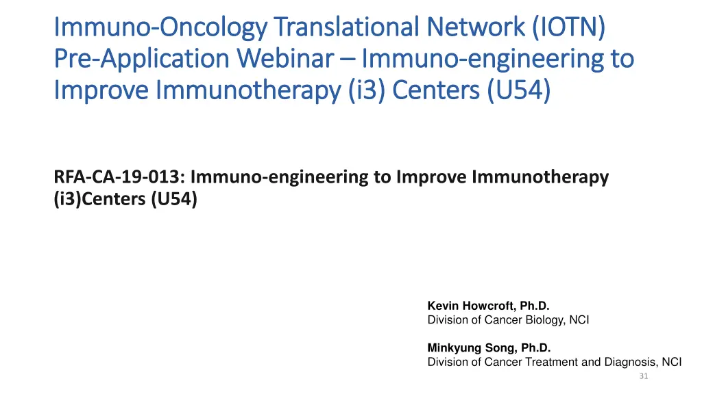 immuno immuno oncology translational network iotn 5