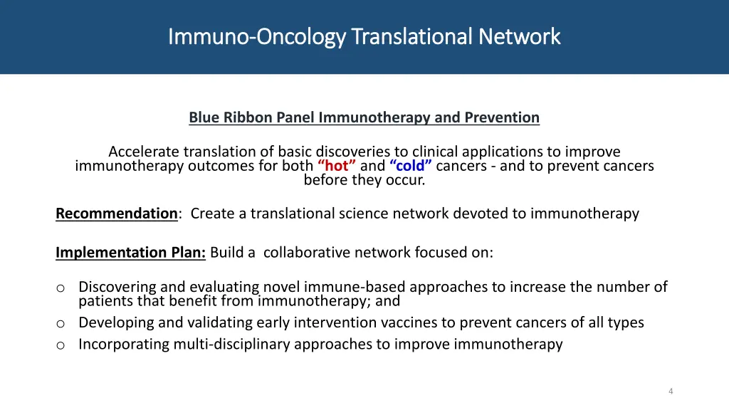 immuno immuno oncology translational network
