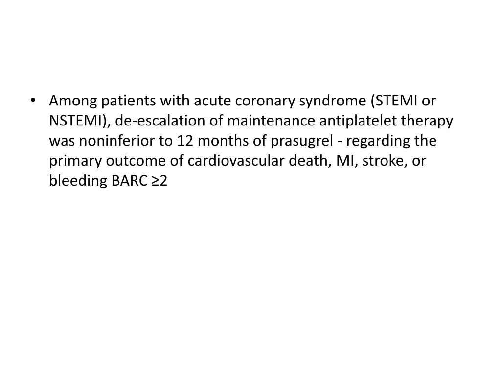 among patients with acute coronary syndrome stemi