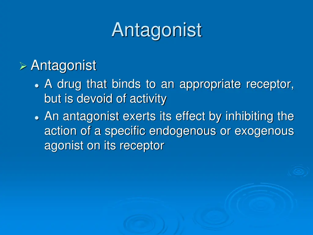 antagonist