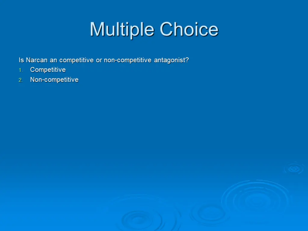 multiple choice 1