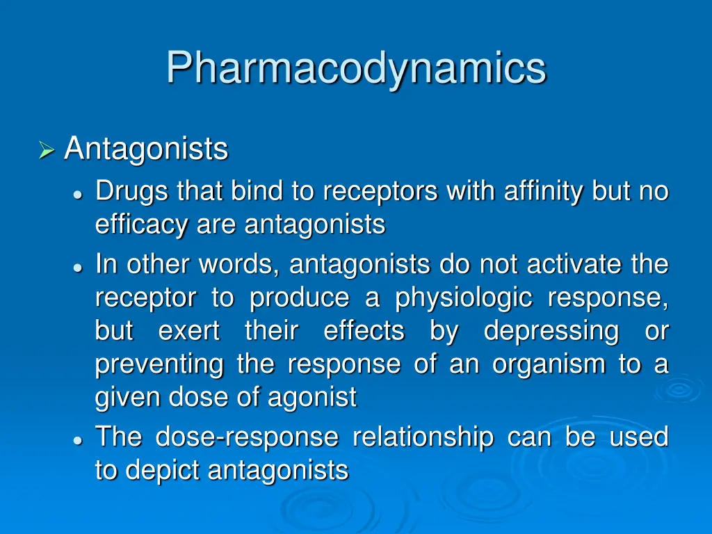 pharmacodynamics 1