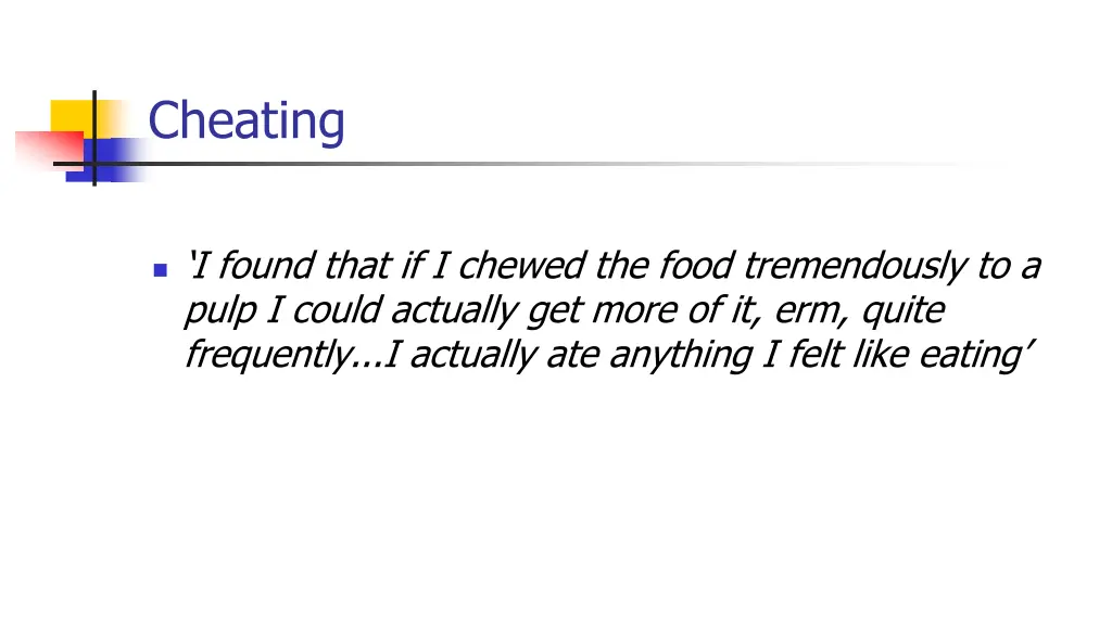 cheating