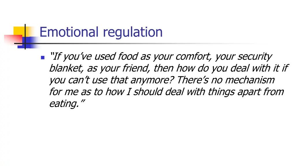 emotional regulation