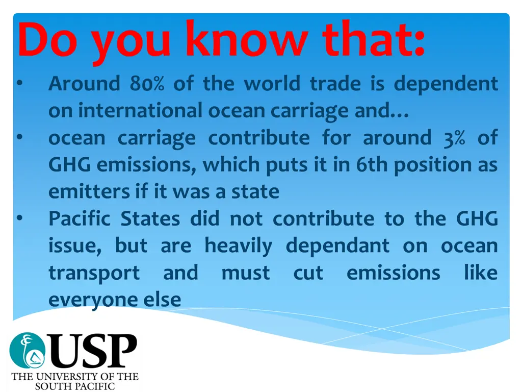 do you know that around 80 of the world trade