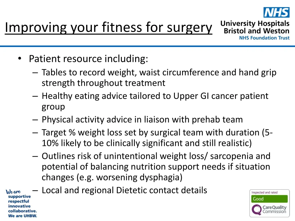 improving your fitness for surgery