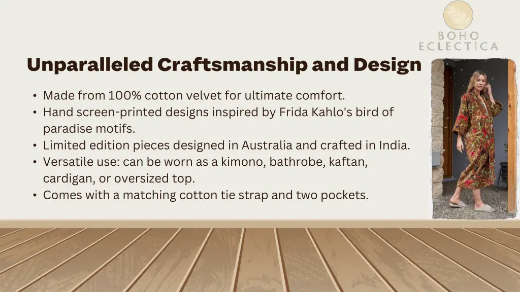 unparalleled craftsmanship and design