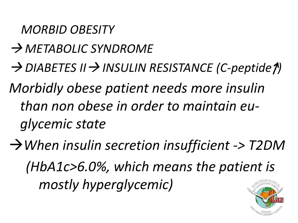 morbid obesity metabolic syndrome diabetes