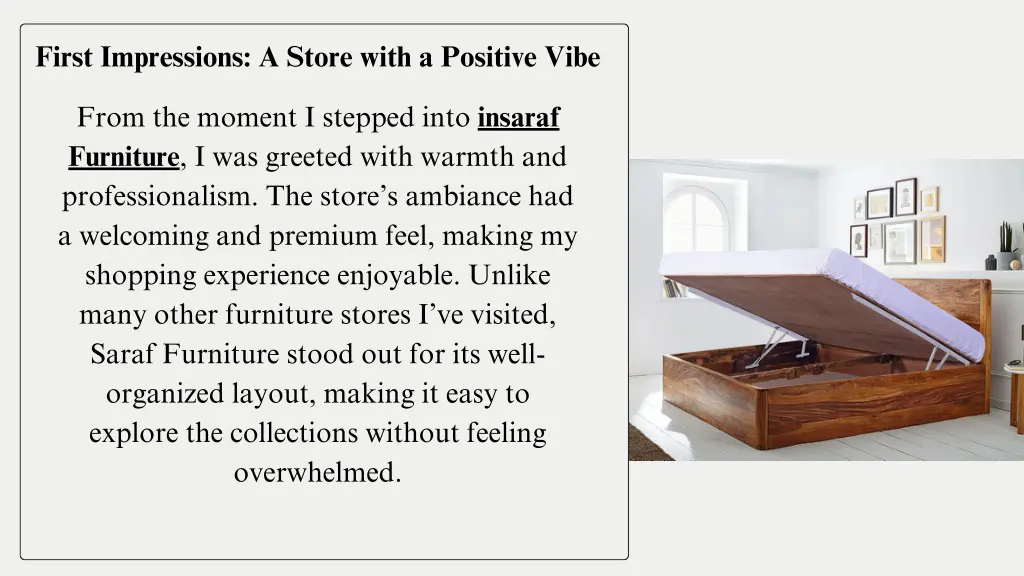first impressions a store with a positive vibe