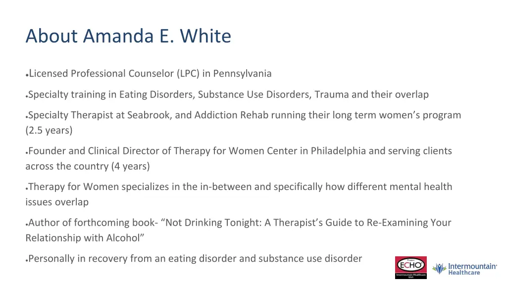 about amanda e white