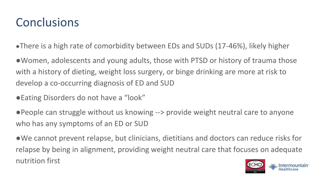 conclusions