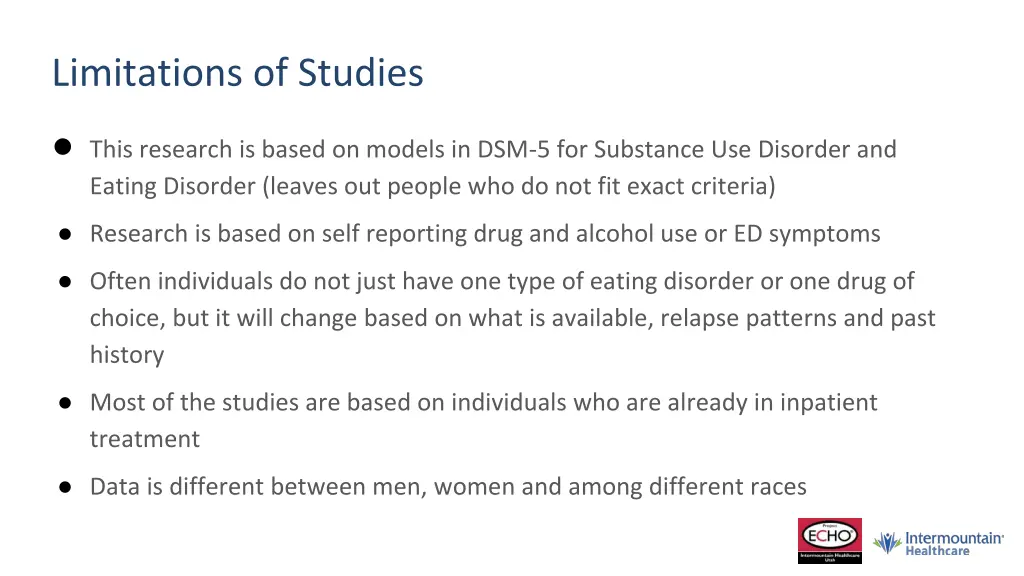 limitations of studies