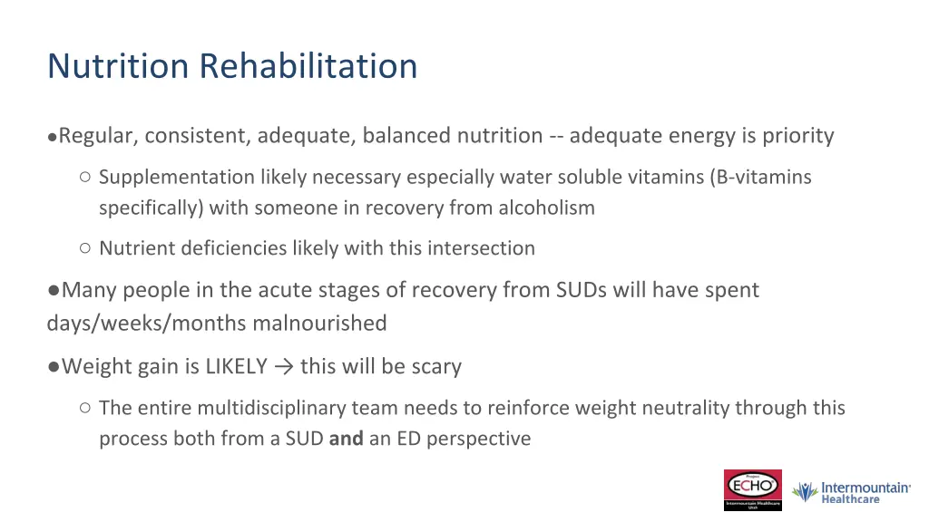 nutrition rehabilitation