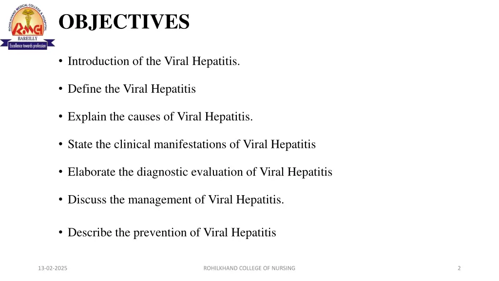 objectives
