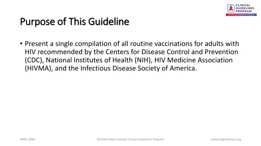 purpose of this guideline purpose of this