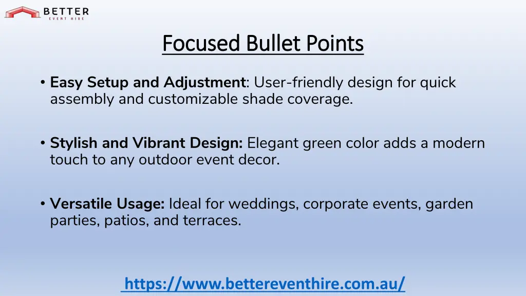 focused bullet points focused bullet points