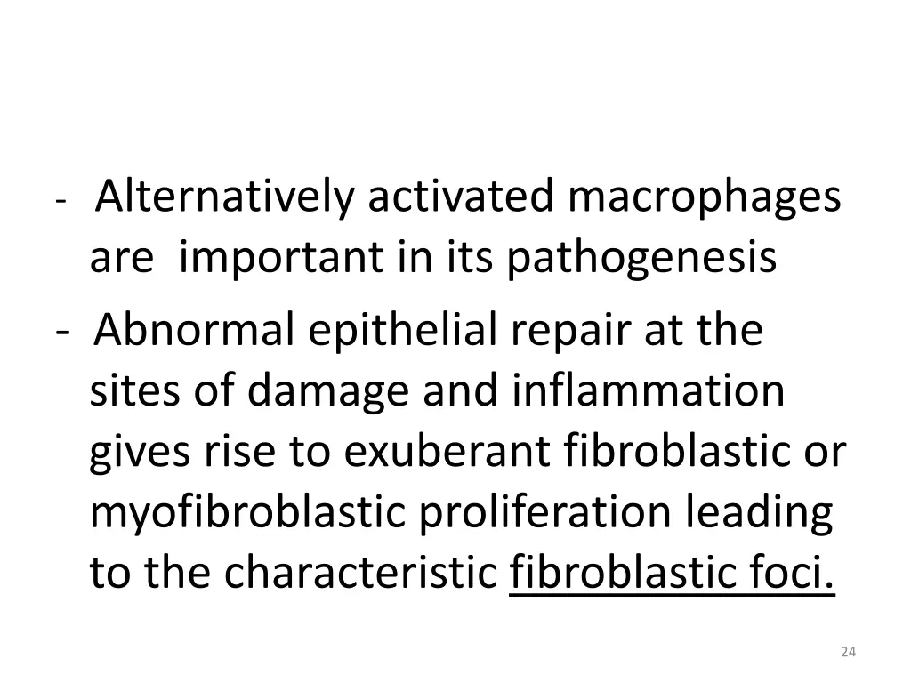 alternatively activated macrophages are important