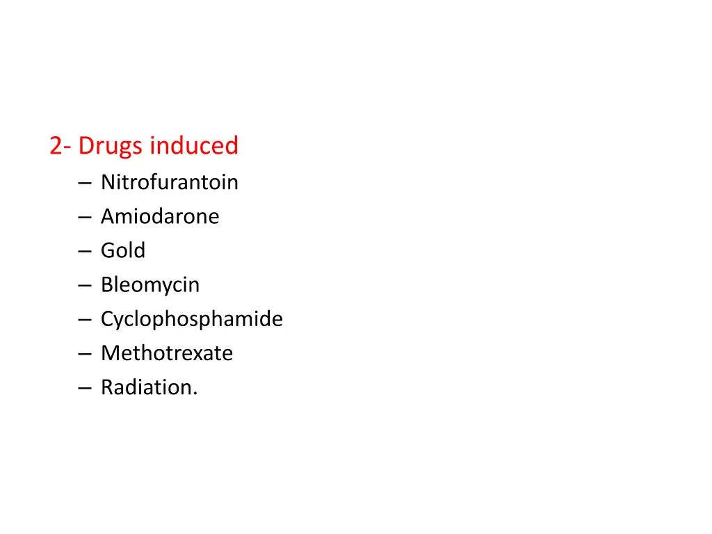 2 drugs induced nitrofurantoin amiodarone gold