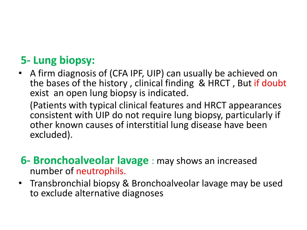 5 lung biopsy a firm diagnosis
