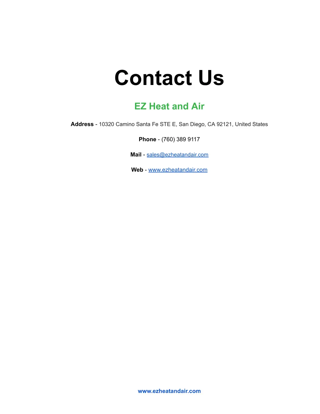 contact us