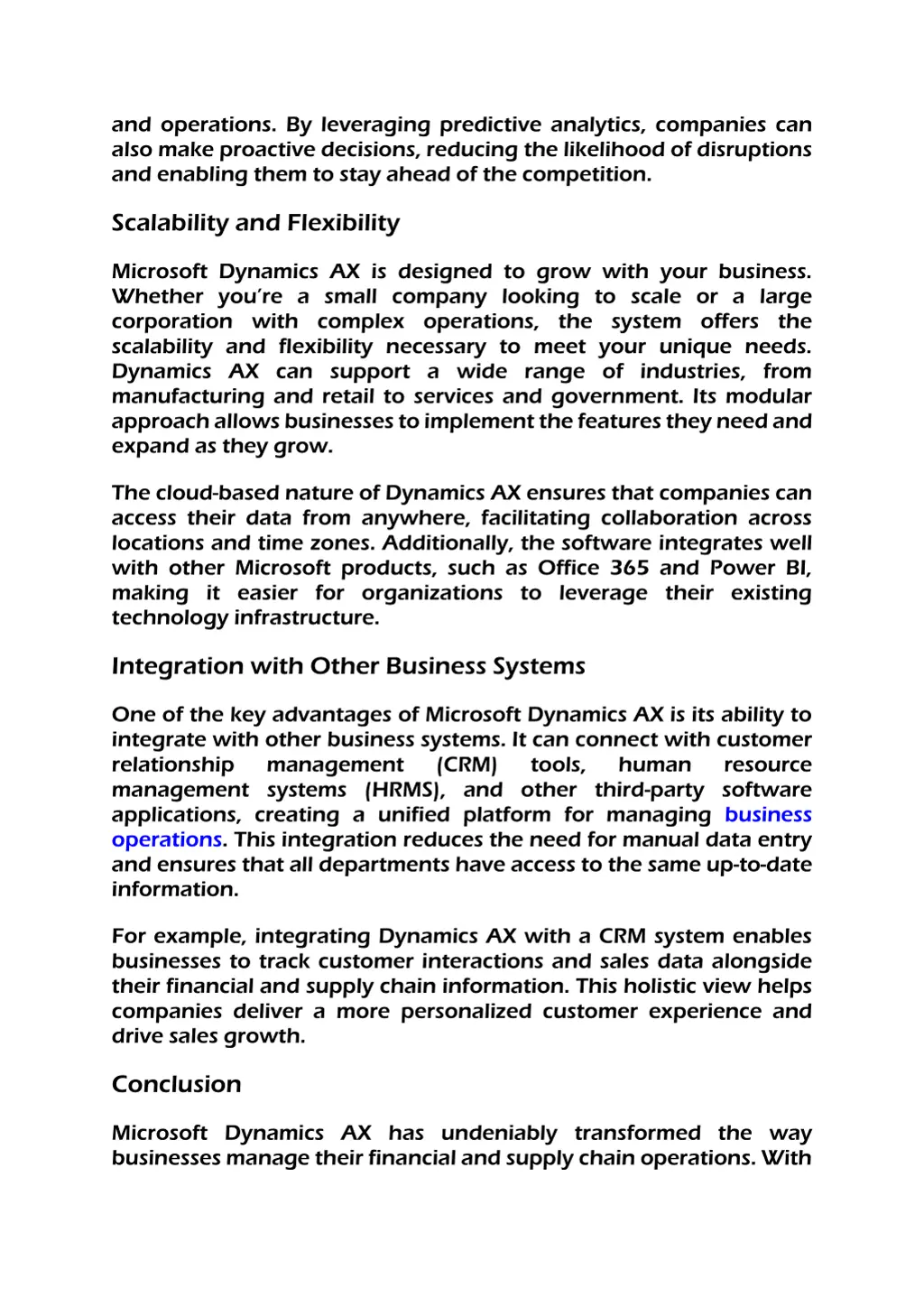 and operations by leveraging predictive analytics